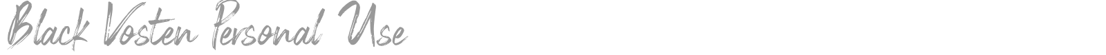 Black Vosten font preview